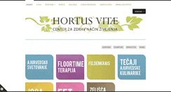 Desktop Screenshot of hortusvitae.si
