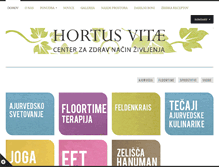 Tablet Screenshot of hortusvitae.si